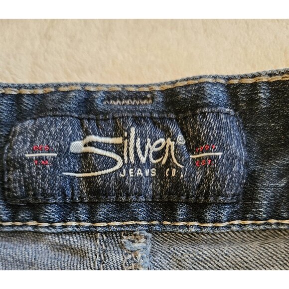 Silver Jeans Eddie Women's Size 34/32 Blue Denim - Picture 4 of 12